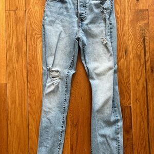 Levi Distressed Light Blue Jeans